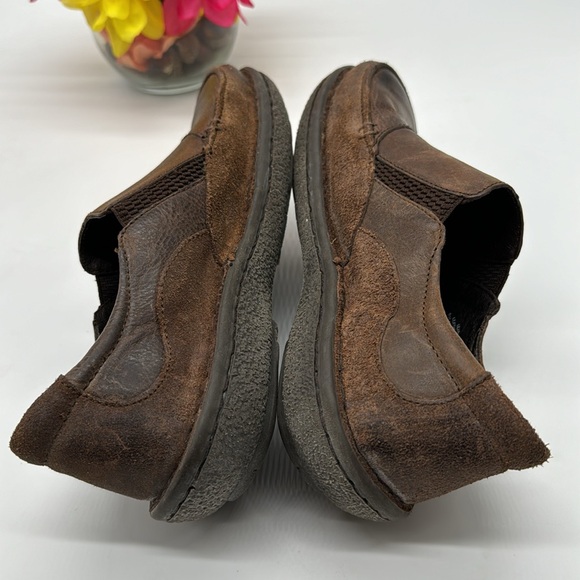 Born Brown Leather Slip On Loafer Size 7.5 MCL6121G - Picture 4 of 7